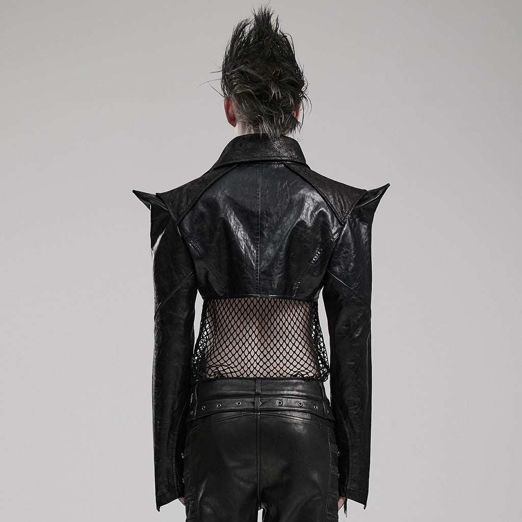 Punk super short faux leather jacket WY-1564PDM