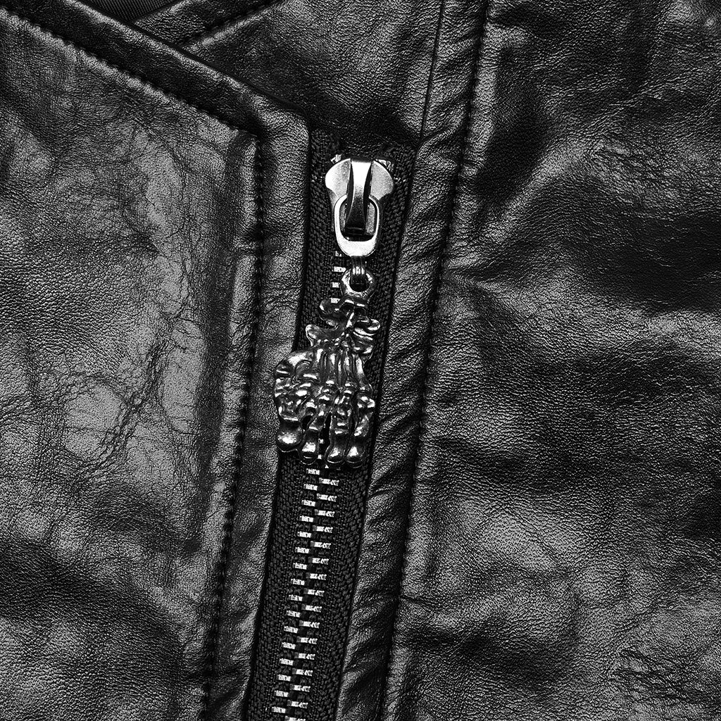 Punk super short faux leather jacket WY-1564PDM - Punk Rave Original Designer Clothing