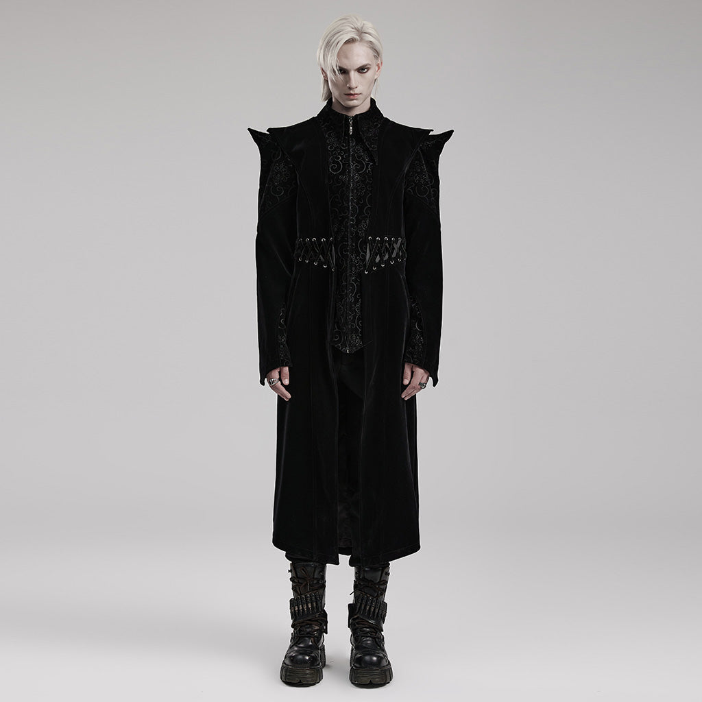 Goth mid length coat WY-1570XCM - Punk Rave Original Designer Clothing