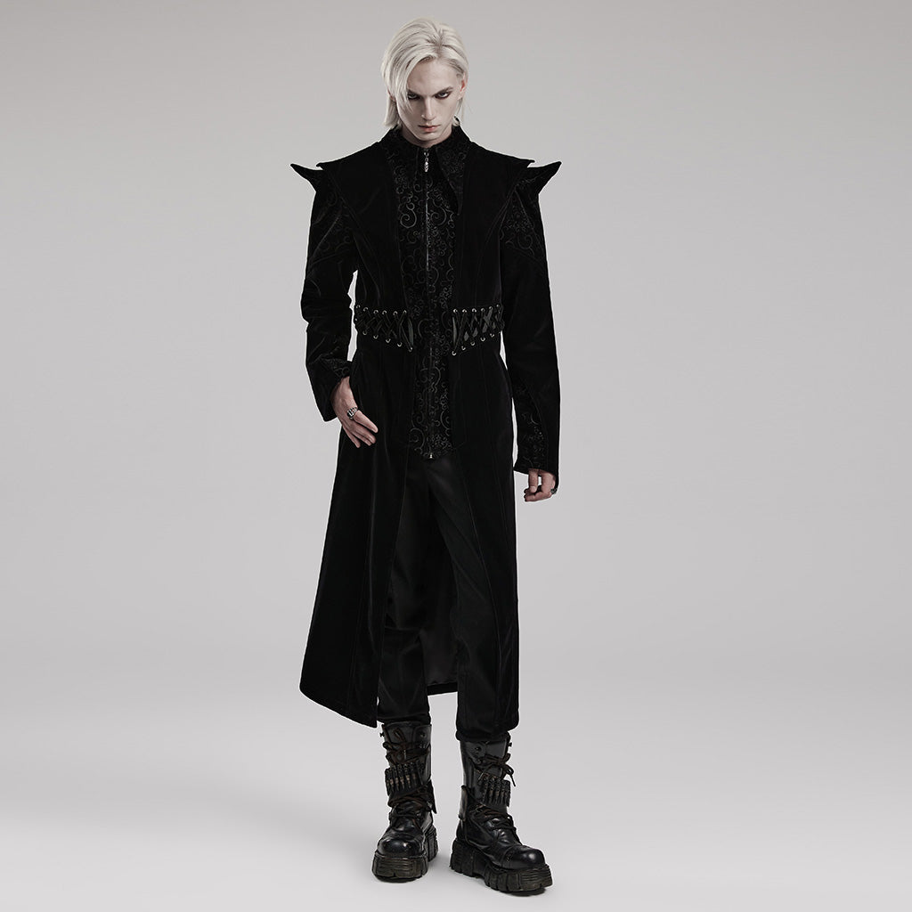 Goth mid length coat WY-1570XCM - Punk Rave Original Designer Clothing