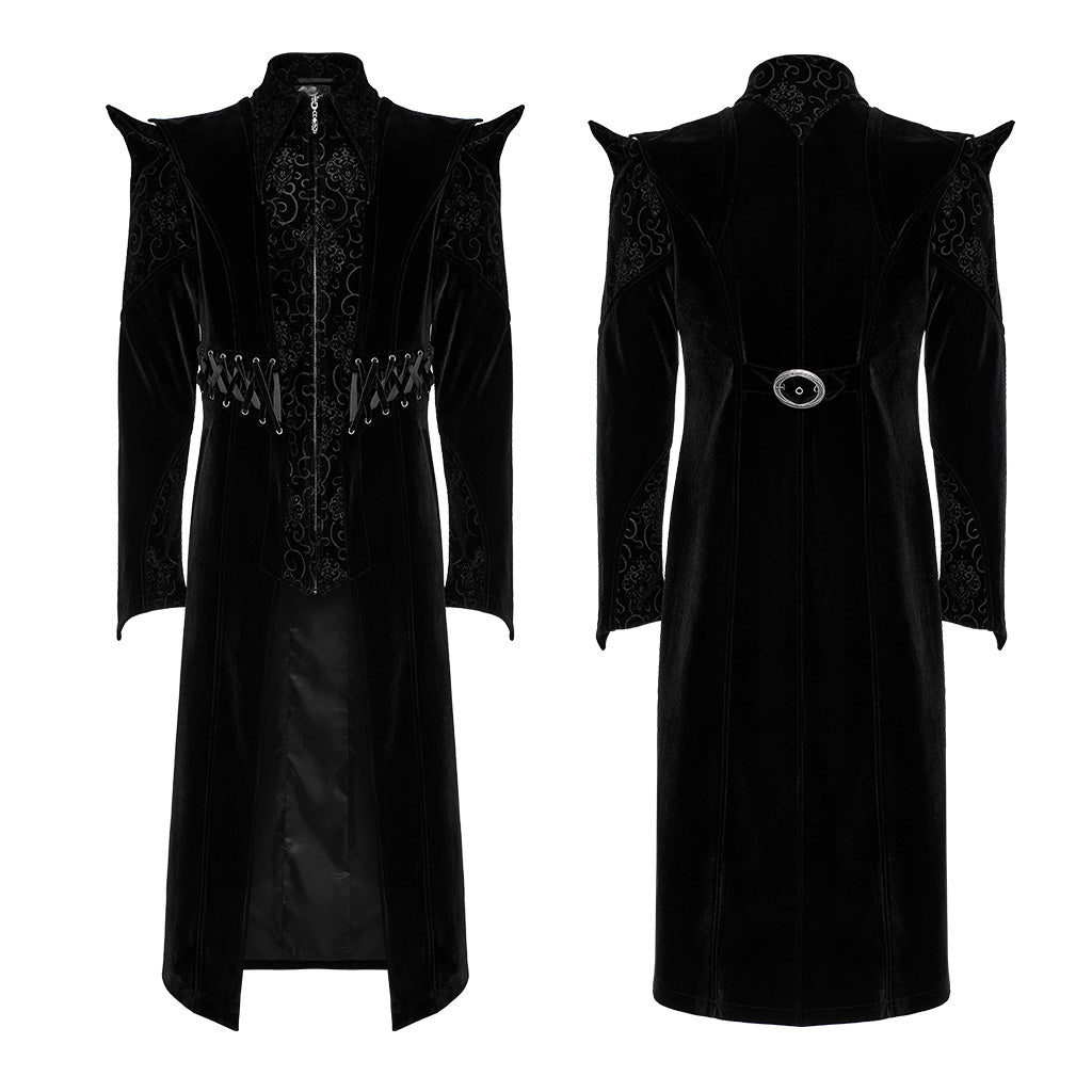 Goth mid length coat WY-1570XCM - Punk Rave Original Designer Clothing