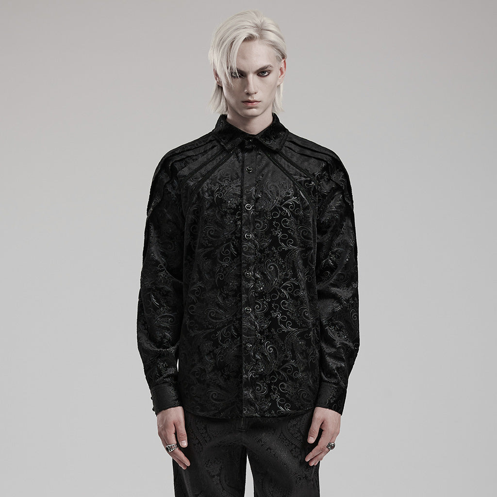 Goth embossed pattern shirt WY-1571CCM