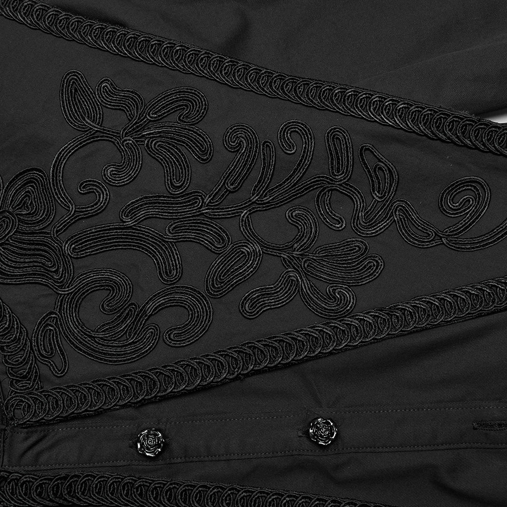 Retro goth wide shoulder shirt WY-1652