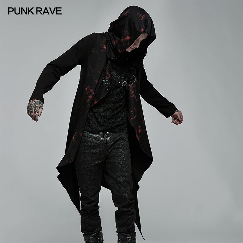 WY-1382WYM Goth printed knitted coat