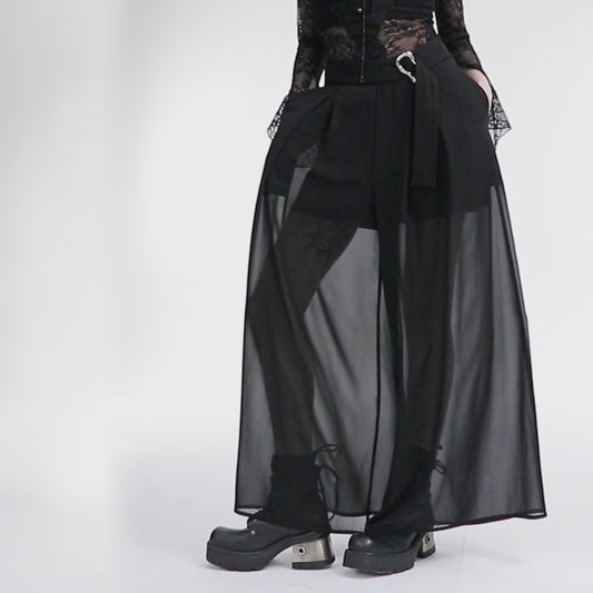 Punkrave Chiffon loose fitting pants OPK-532XCF