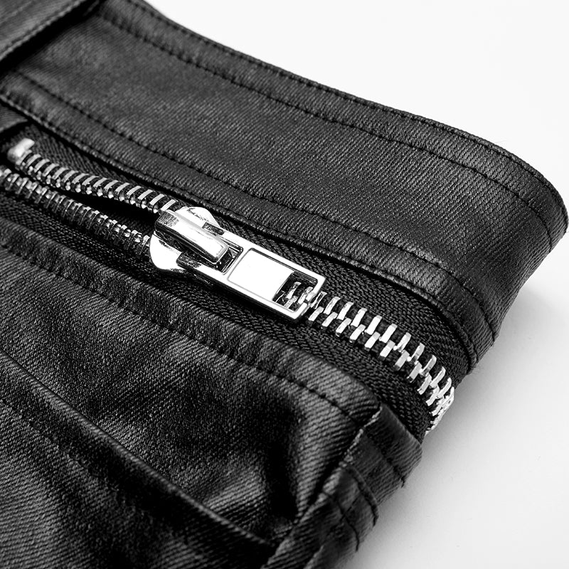 Punk PU Trousers - Punk Rave Original Designer Clothing