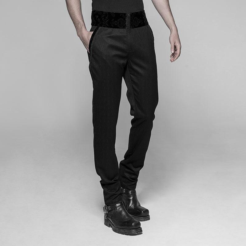 Gothic Dark Stripes Trousers WK-333XCM - Punk Rave Original Designer Clothing
