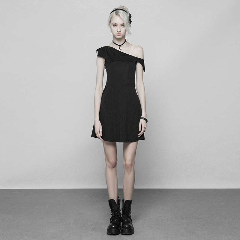 Dark Series Bat Strapless Dress OPQ-334LQF
