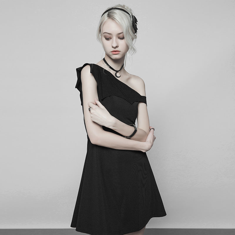 Dark Series Bat Strapless Dress OPQ-334LQF