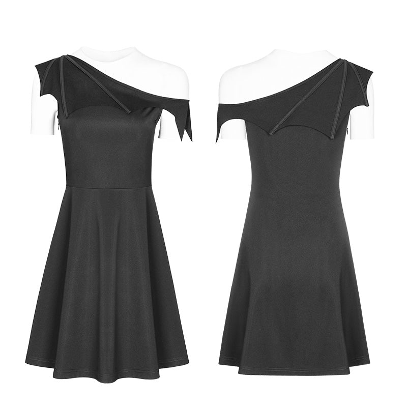 Dark Series Bat Strapless Dress OPQ-334LQF