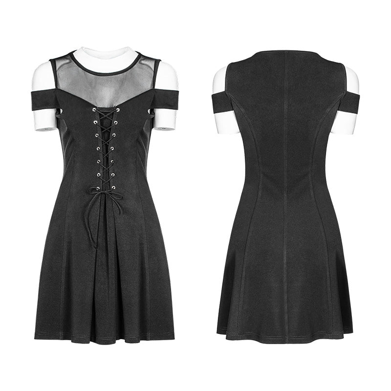 Knitted Mesh Strapless Dress OPQ-367LQF