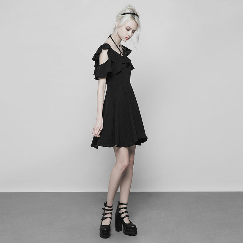 Double Lotus Leaf Edge Bandage Dress
