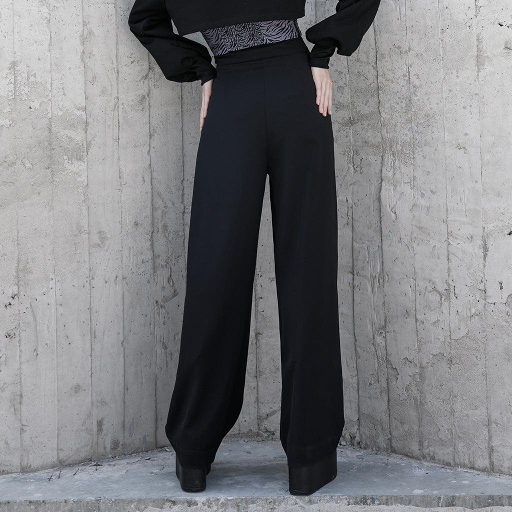 National series high waist loose waist wide-legged pants - Punk Rave Original Designer Clothing