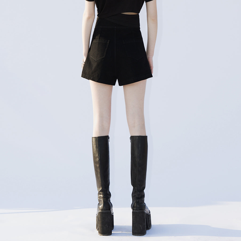 OPK-439NDF "Hell Girl" series Removable Cat ears high waist shorts