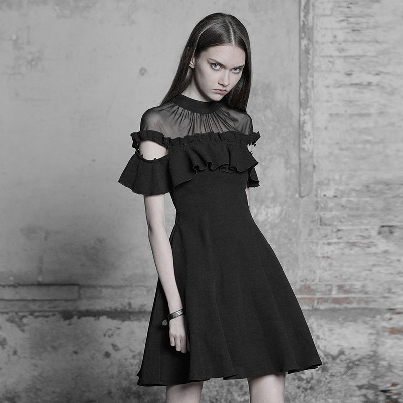 Lotus Leaf Side Stitching Dress