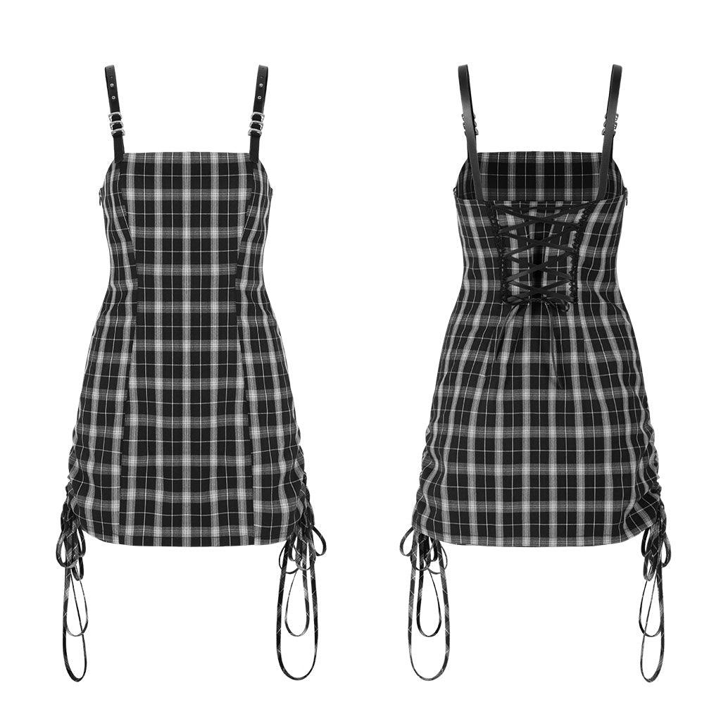 “sweet cool girls”Naive blue Checker dress OPQ-707LQF - Punk Rave Original Designer Clothing