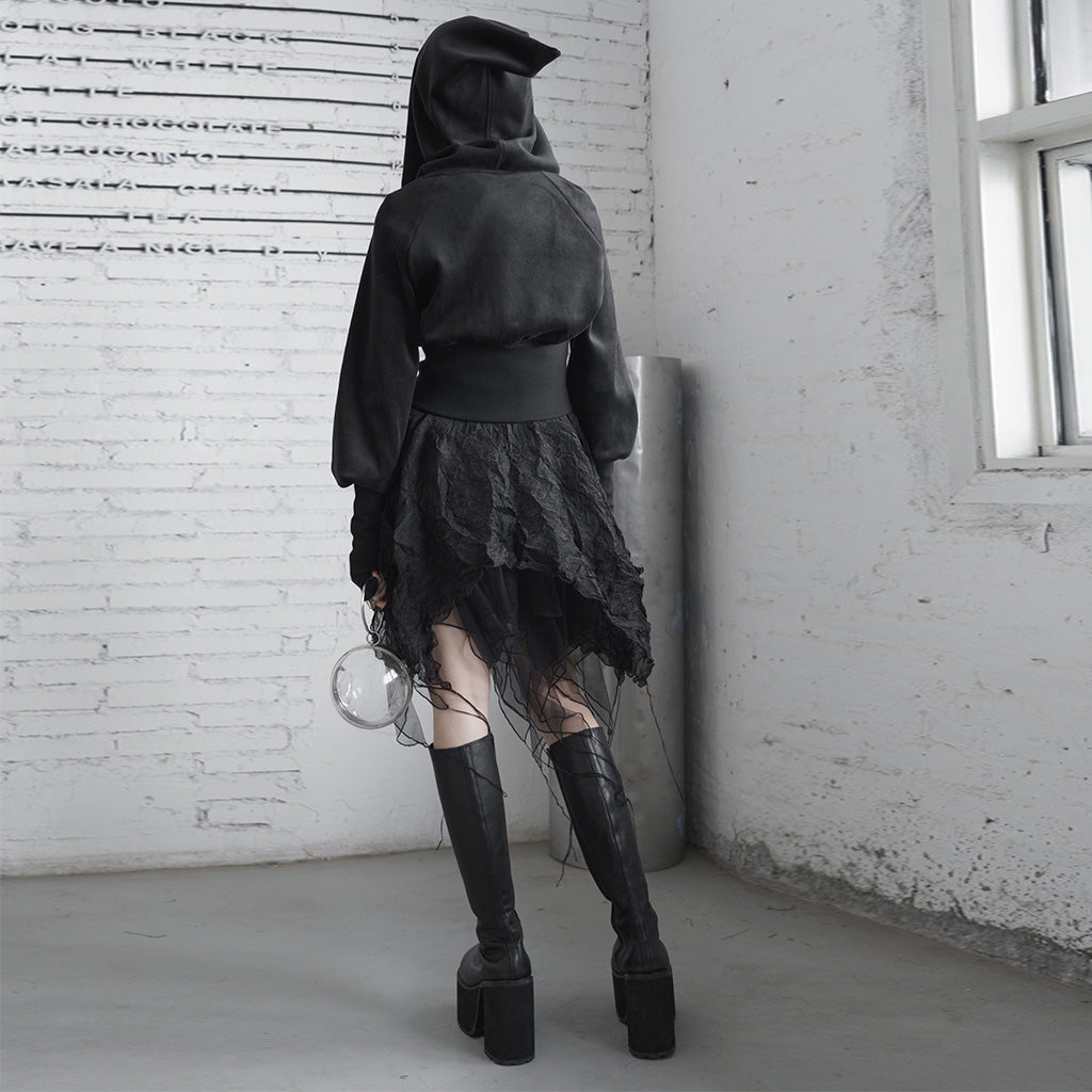 OPY-488XDF Pure dark series embroidered cardigan Coat
