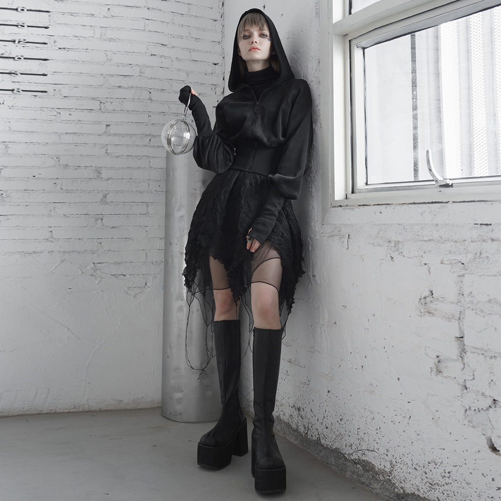 OPY-488XDF Pure dark series embroidered cardigan Coat