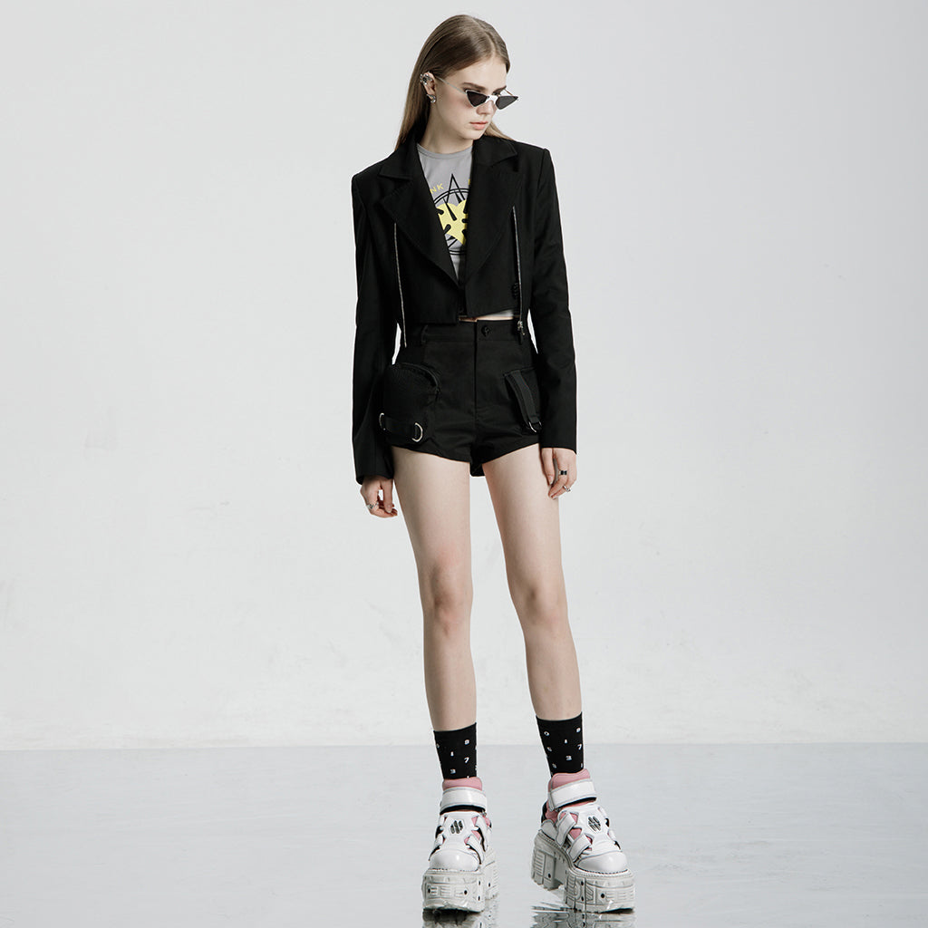 OPY-574XDF Electronic bionic cocoon short wide shoulder suit