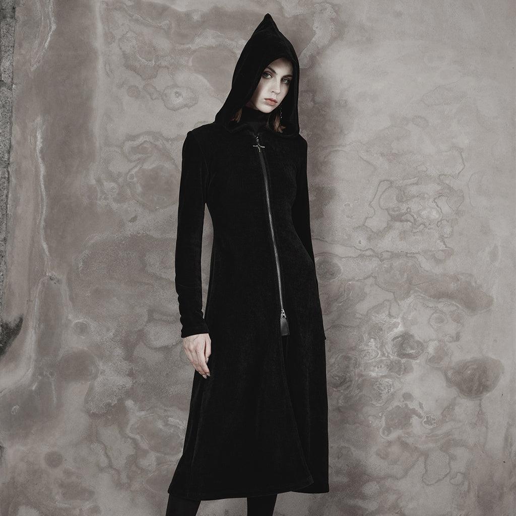 Wizard Hat zipper collect waist knit long coat OPY-643XCF - Punk Rave Original Designer Clothing