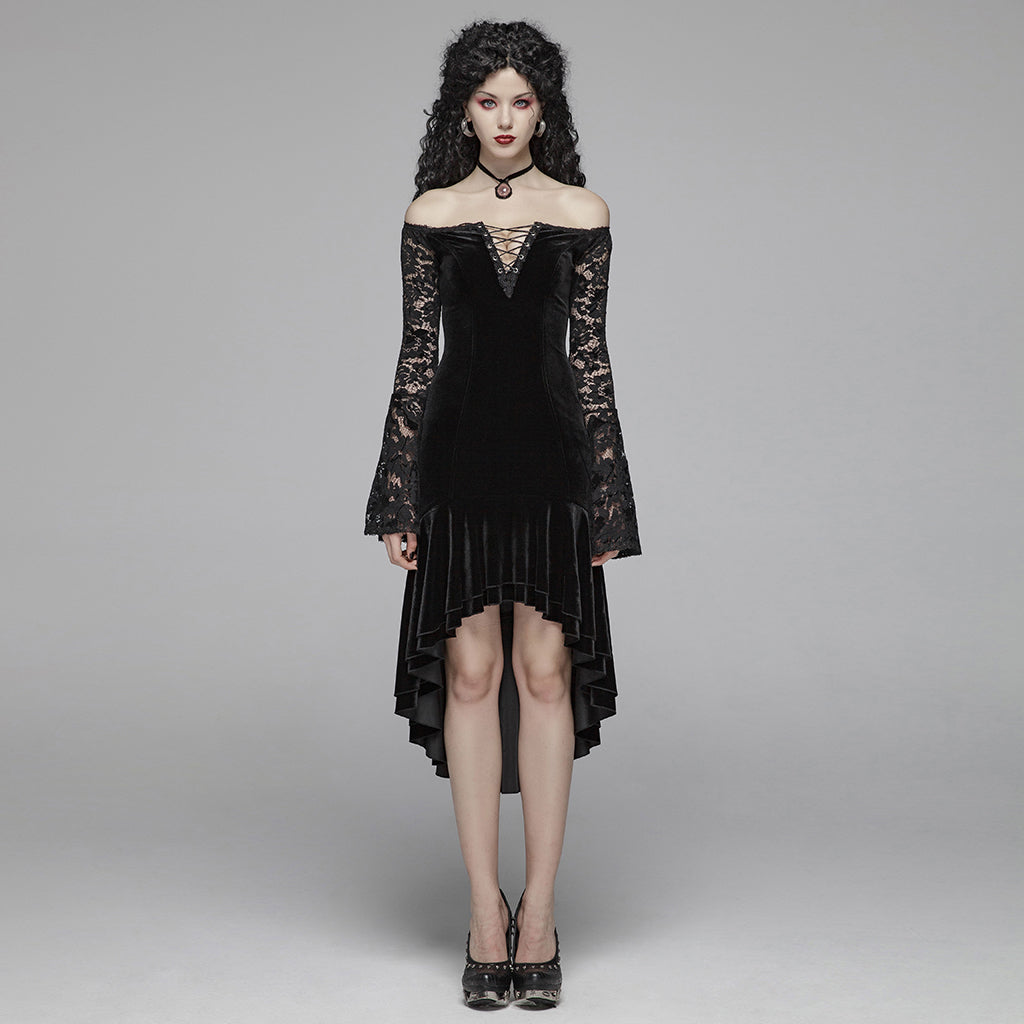Gothic Velvet Lace Dress