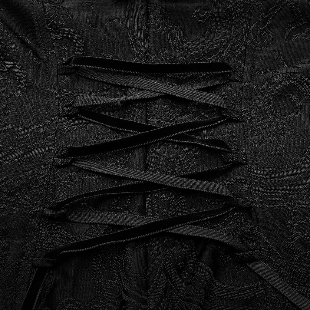 Gothic jacquard knit dress