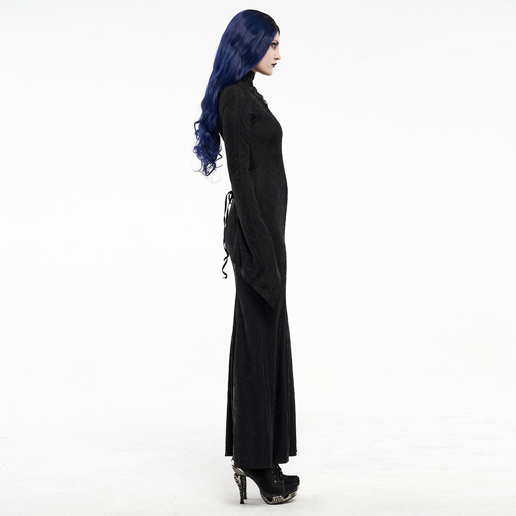 Gothic jacquard knit dress