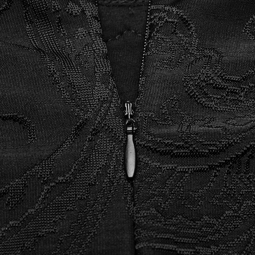 Gothic jacquard knit dress