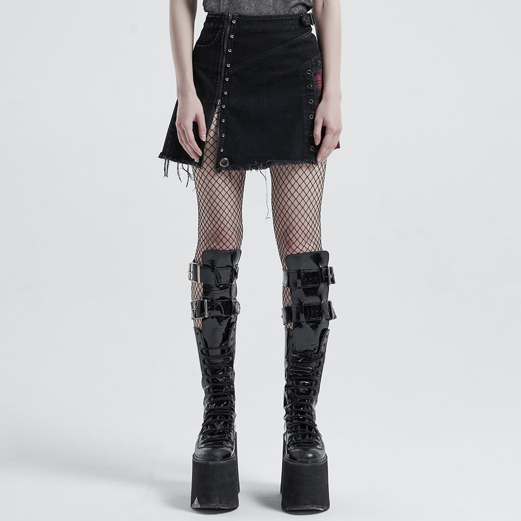 Punk rough short skirt WQ-493BQF