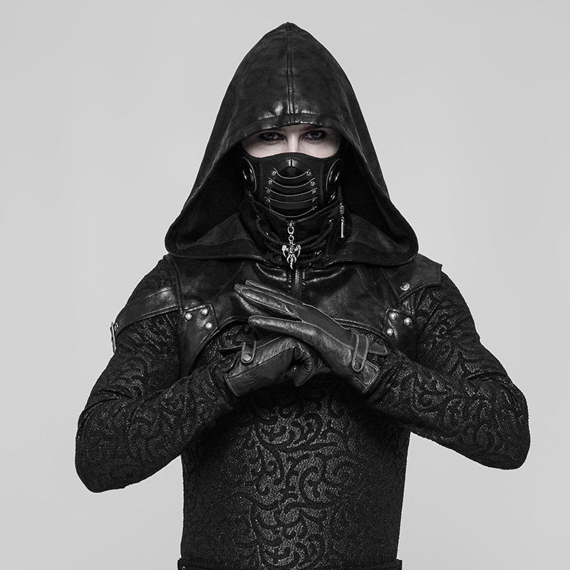 Punk Ninja imitation suede PU Mask WS-270KZM