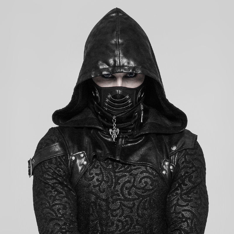 Punk Ninja imitation suede PU Mask WS-270KZM