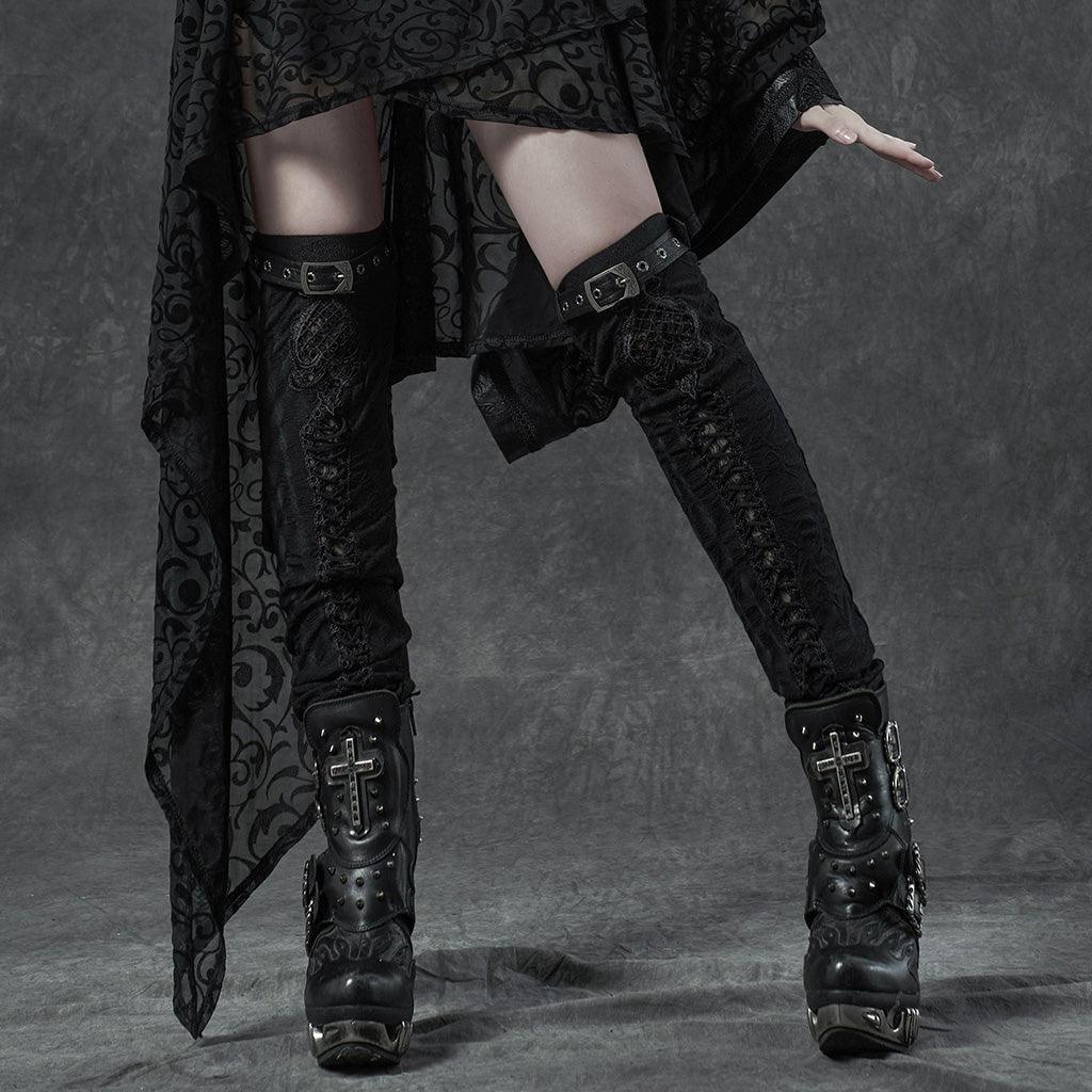 Gorgeous Gothic leg warmer WS-399JTF - Punk Rave Original Designer Clothing