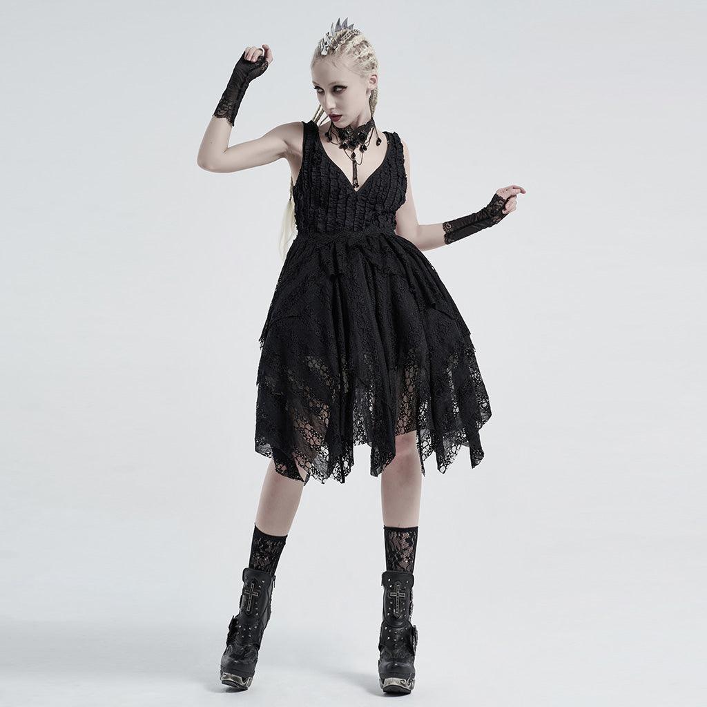 Goth daily lace gloves - Punk Rave Original Designer Clothing