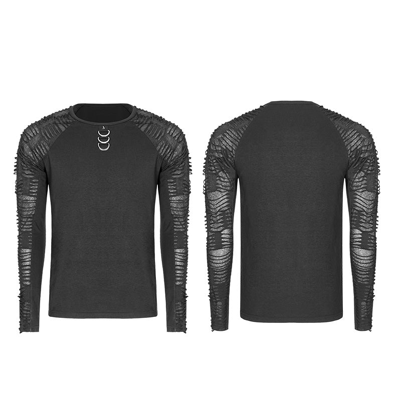 Punk Men's Long Sleeve T-shirt - Punk Rave Original Designer Clothing