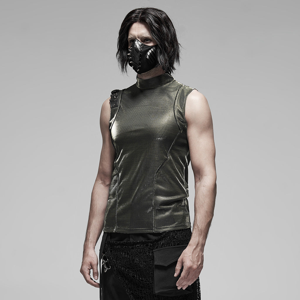 Punk futuristic sleeveless Men's t-shirt WT-617BXM