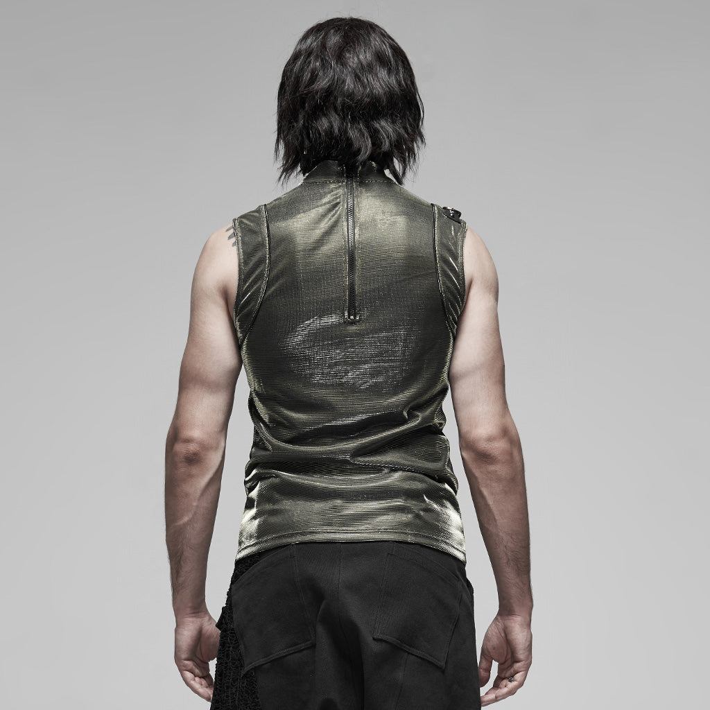 Punk futuristic sleeveless Men's t-shirt WT-617BXM