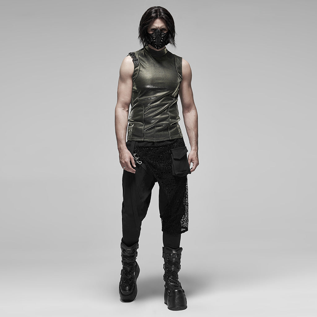 Punk futuristic sleeveless Men's t-shirt WT-617BXM