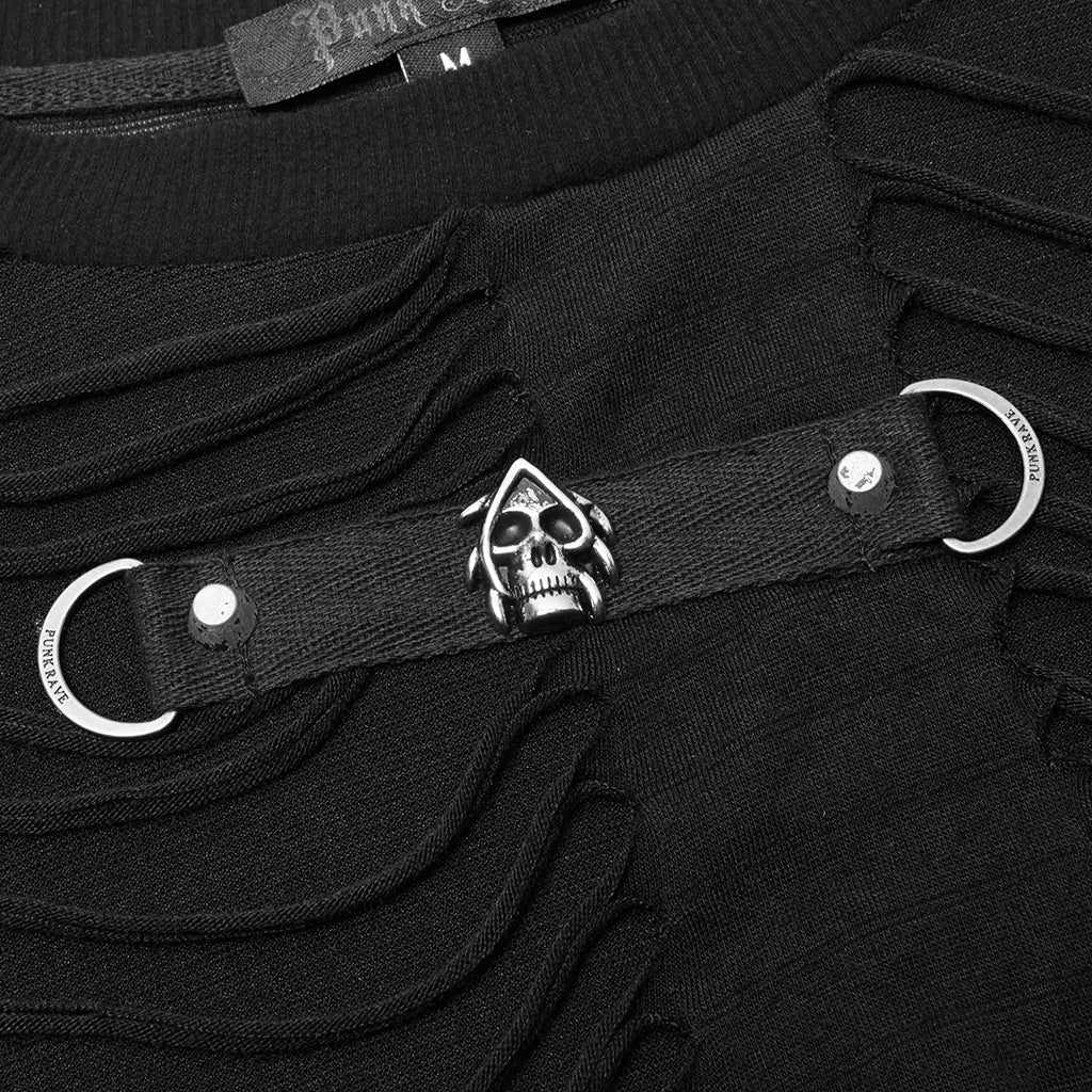 Goth Broken T Shirt WT-689TCM - Punk Rave Original Designer Clothing