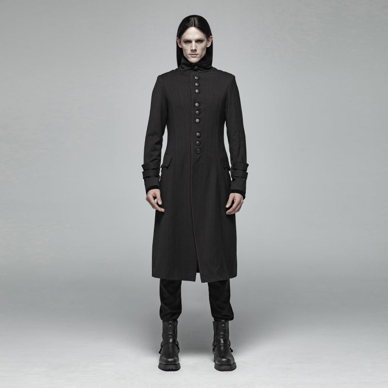 Simple Gothic Mid-length Men's Jacket WY-1021XCM