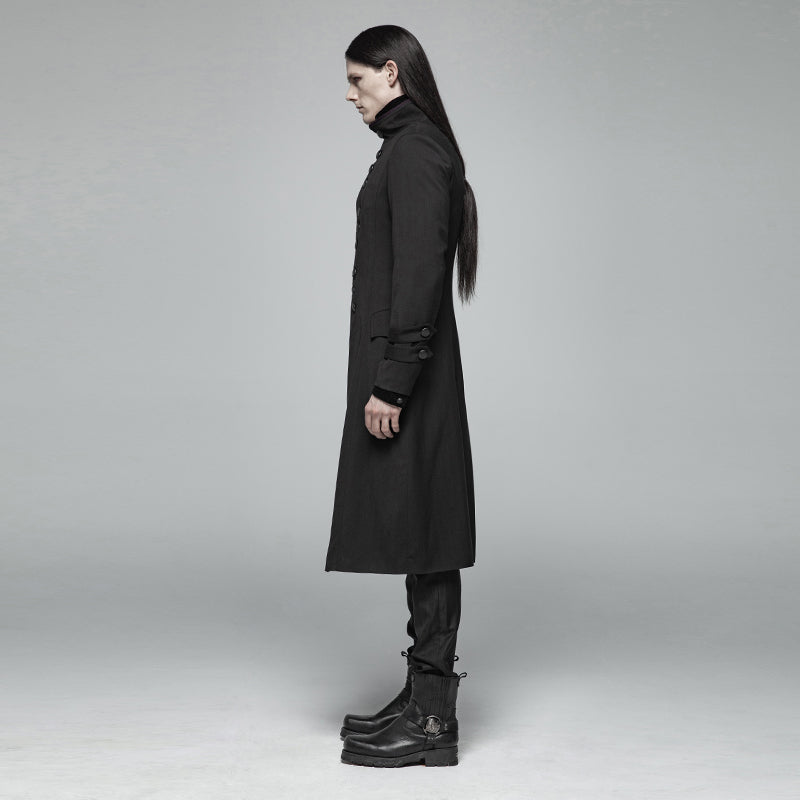 Simple Gothic Mid-length Men's Jacket WY-1021XCM