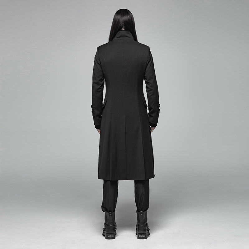 Simple Gothic Mid-length Men's Jacket WY-1021XCM