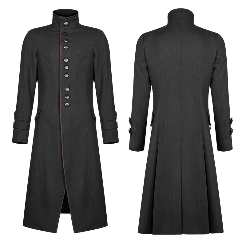 Simple Gothic Mid-length Men's Jacket WY-1021XCM