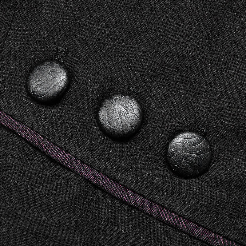 Simple Gothic Mid-length Men's Jacket WY-1021XCM