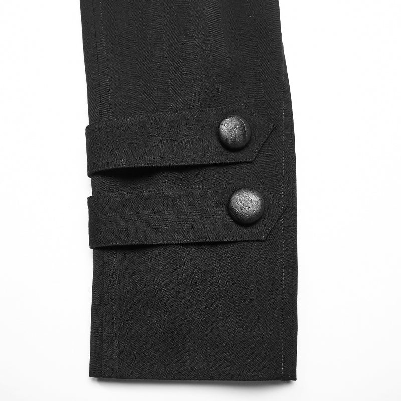 Simple Gothic Mid-length Men's Jacket WY-1021XCM