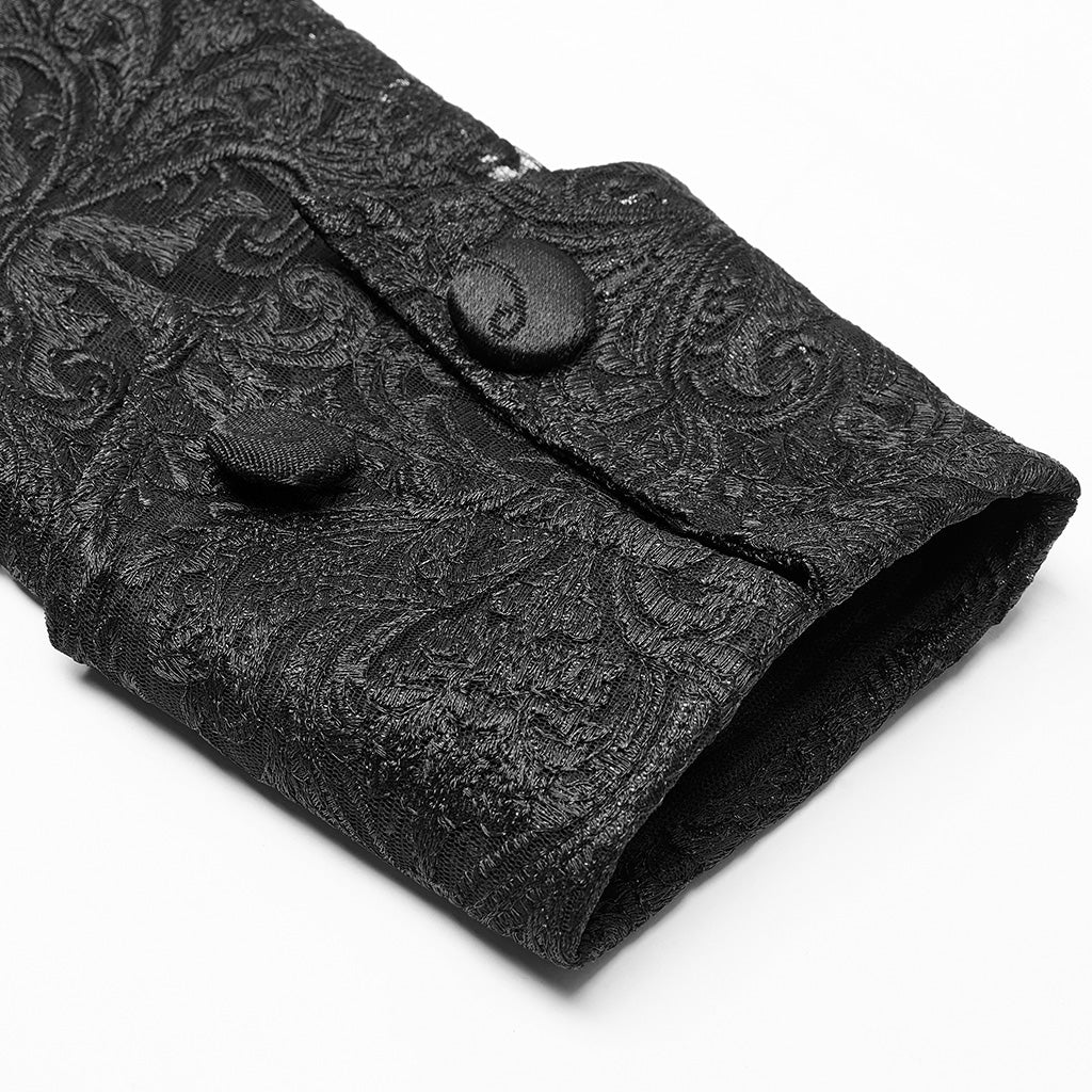 Palace see-through jacquard long coat WY-1165XCM