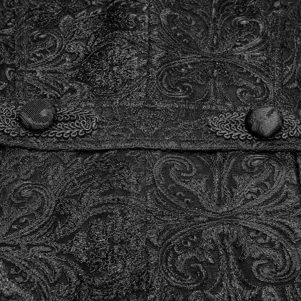 Palace see-through jacquard long coat WY-1165XCM