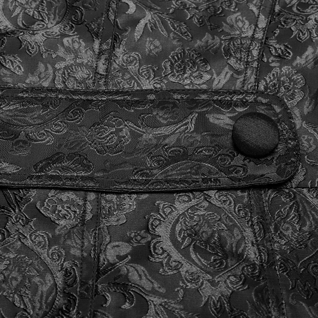 Palace jacquard men's long coat WY-1188LCM