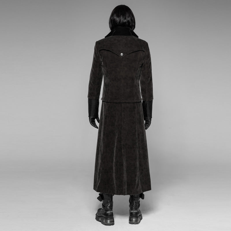 Detachable gentleman gothic style Jacket long coat WY-908XCM