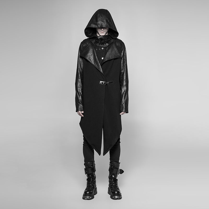 Simple Punk Medium Long Cardigan