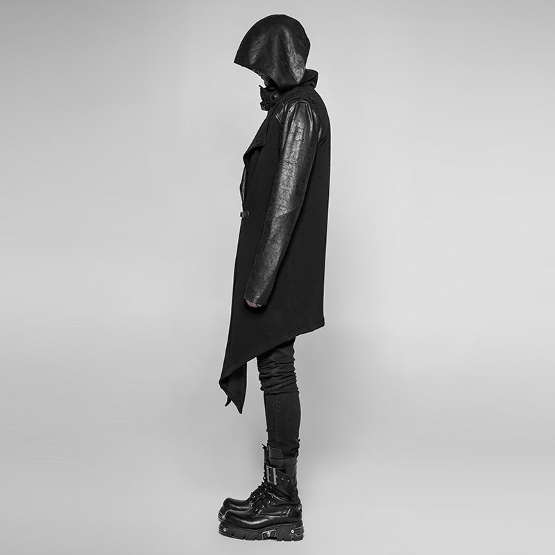 Simple Punk Medium Long Cardigan